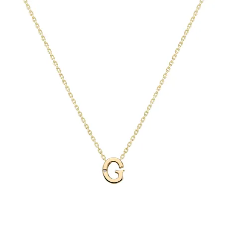 Náhrdelník s diamantom Flat Line G