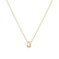 Náhrdelník s diamantom Flat Line J4