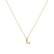 Náhrdelník s diamantom Flat Line L4