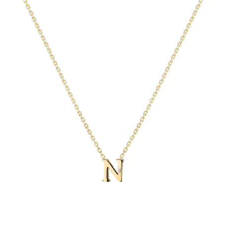 Náhrdelník s diamantom Flat Line N