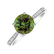 Prsteň s diamantmi a turmalínom green Bonbon6