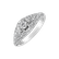 Prsteň s diamantmi Deluxe Quatrefoil3
