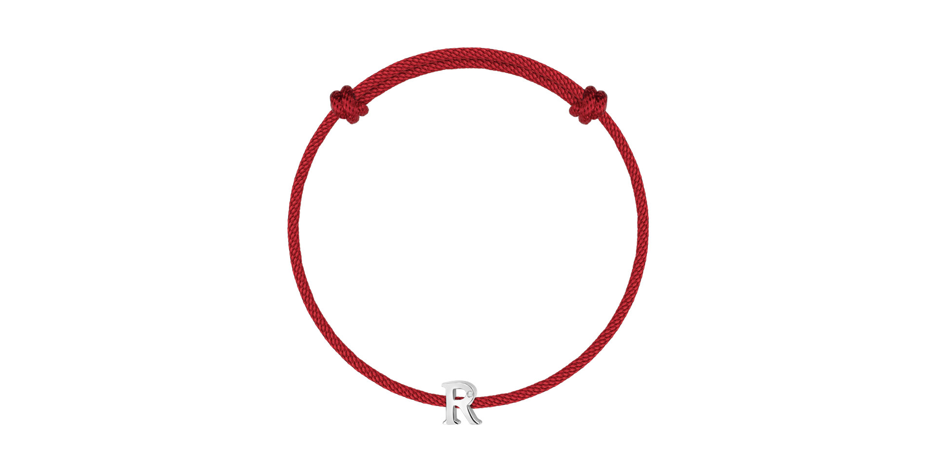 Diamantový náramok so šnúrkou Flat Line R