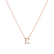 Náhrdelník s diamantom Flat Line E4