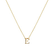 Náhrdelník s diamantom Flat Line E4