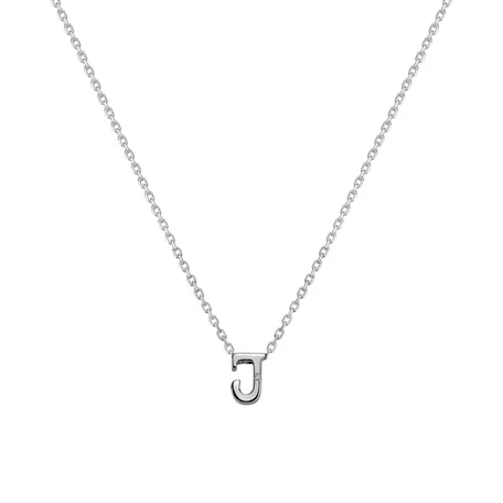 Náhrdelník s diamantom Flat Line J