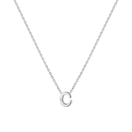 Náhrdelník s diamantom Flat Line C