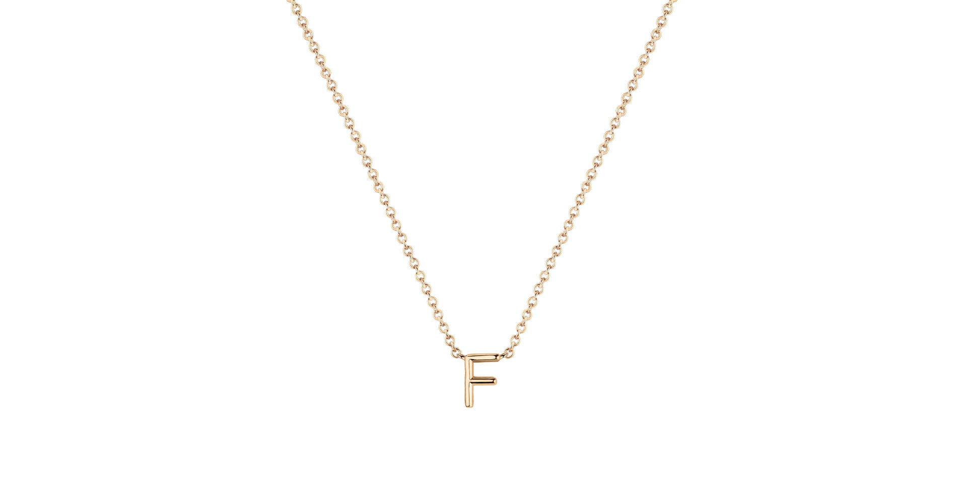 Náhrdelník s diamantom Round Line F