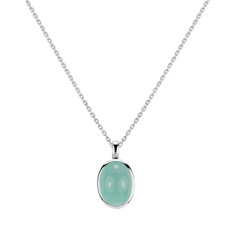 Prívesok s chalcedonom a diamantmi Gem Grace