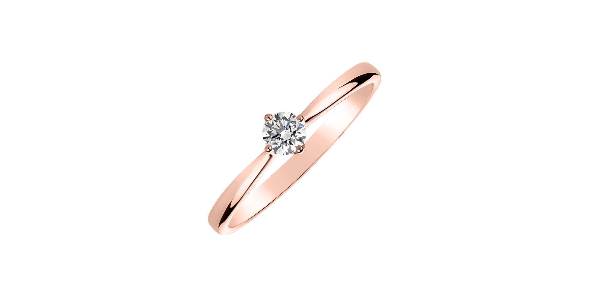 Prsteň s diamantom Love Glow