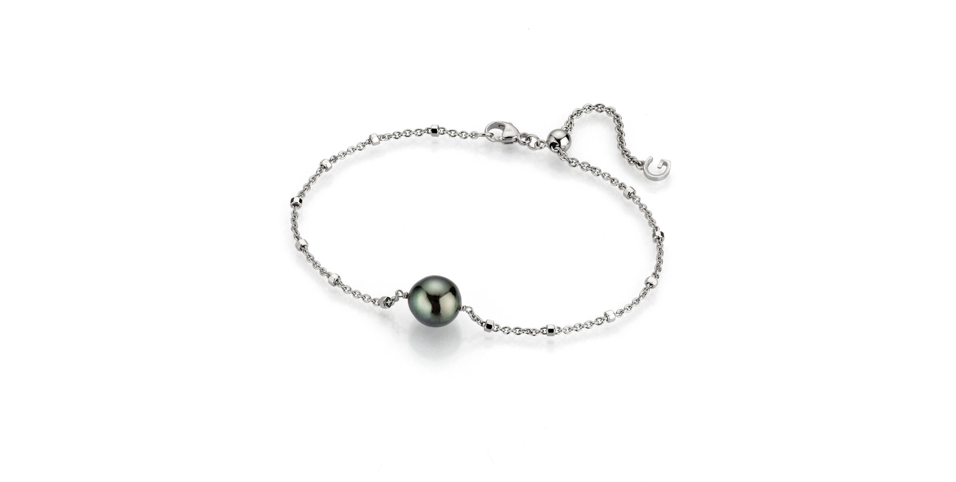 Náramok s morskou čiernou tahitskou perlou Urban