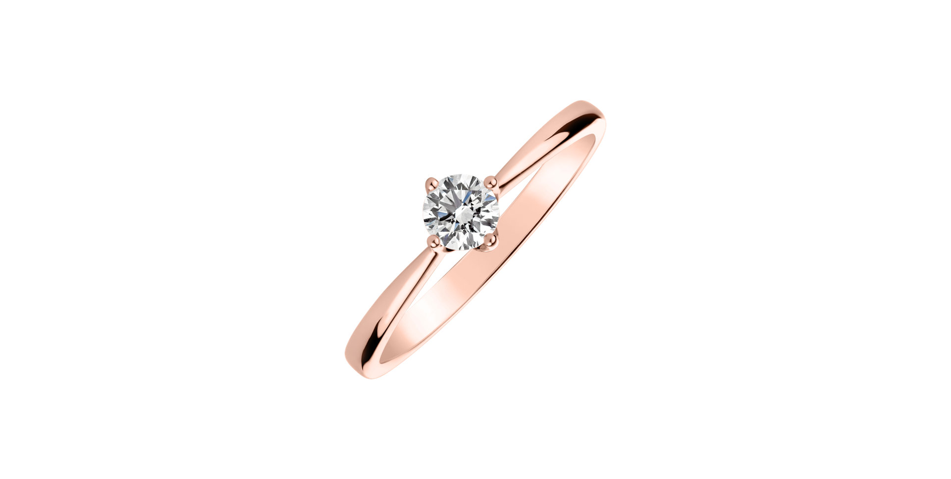 Prsteň s diamantom Love Glow