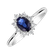 Prsteň s diamantmi a zafírom Princess4