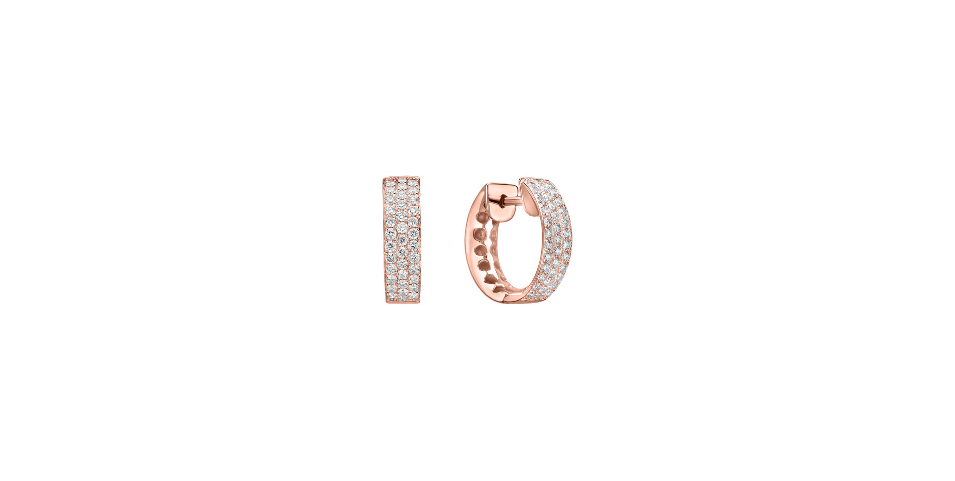 Náušnice s diamantmi Inferno Love