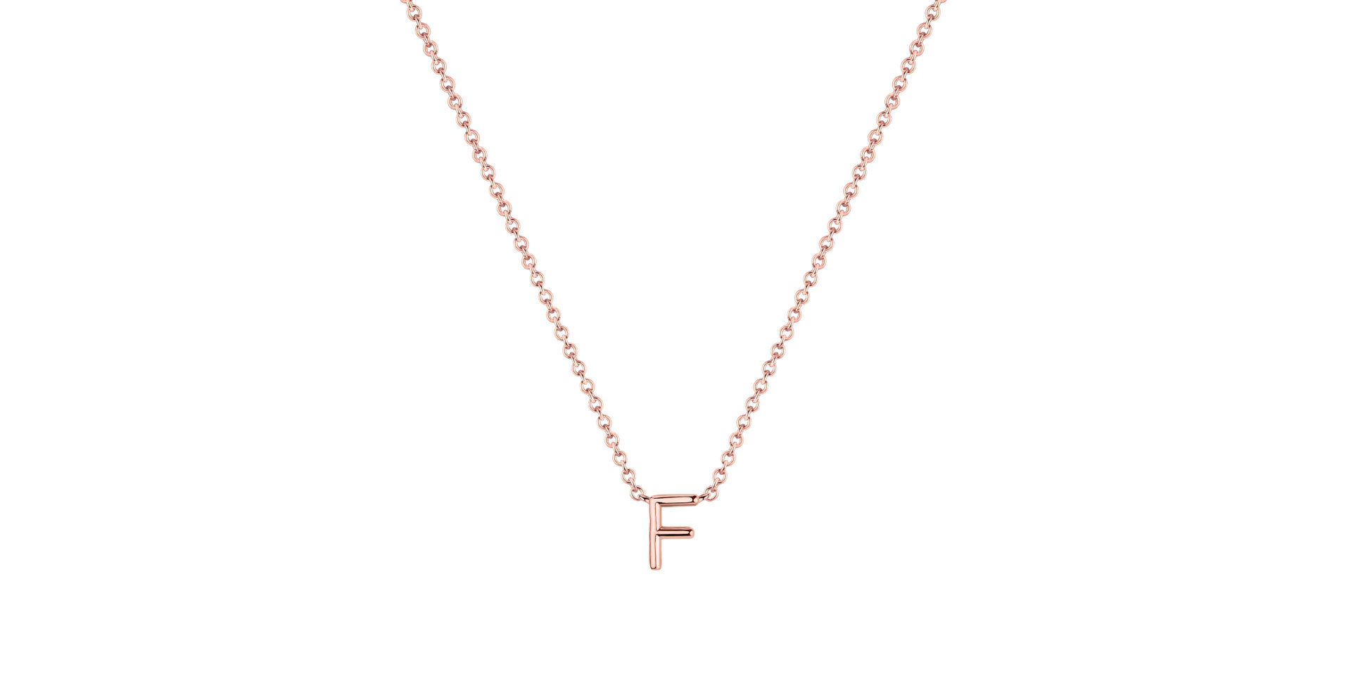 Náhrdelník s diamantom Round Line F