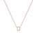 Náhrdelník s diamantom Round Line D4