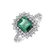 Prsteň so smaragdom a diamantmi Mystery Princess4
