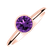 Prsteň s ametystom brazil Bonbon6