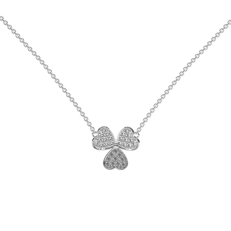 Náhrdelník s diamantmi Trefoil