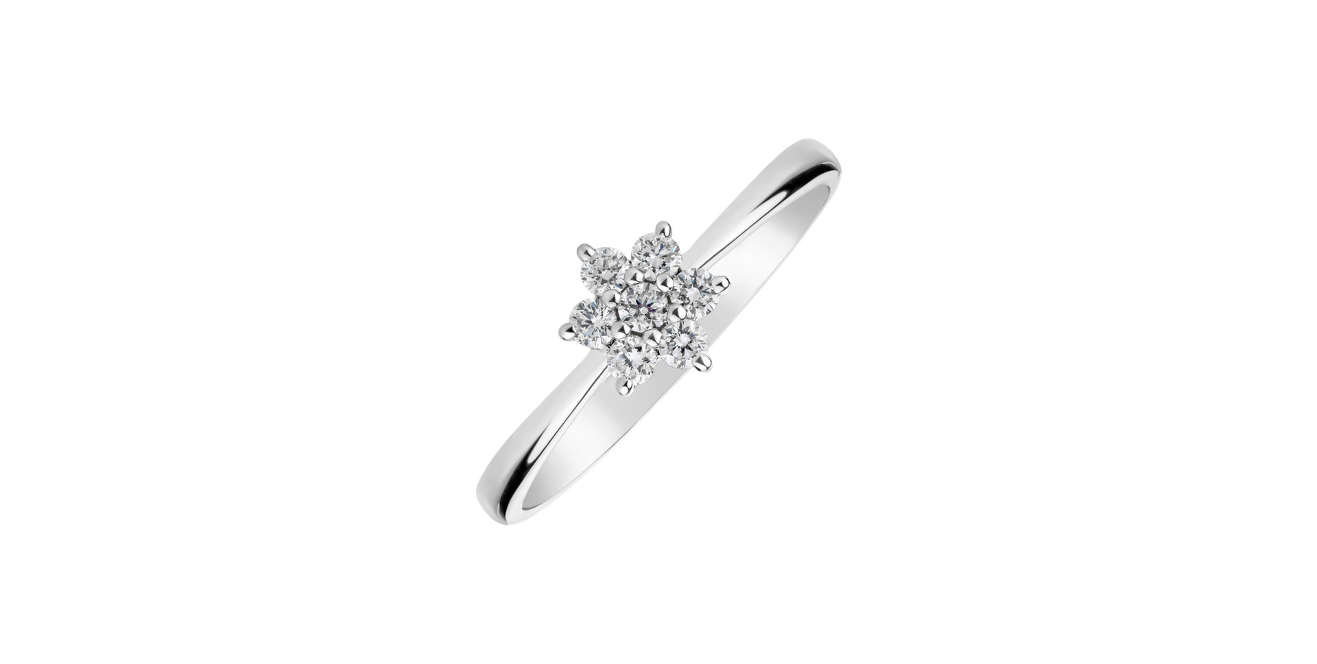 Prsteň s diamantmi Winter Star