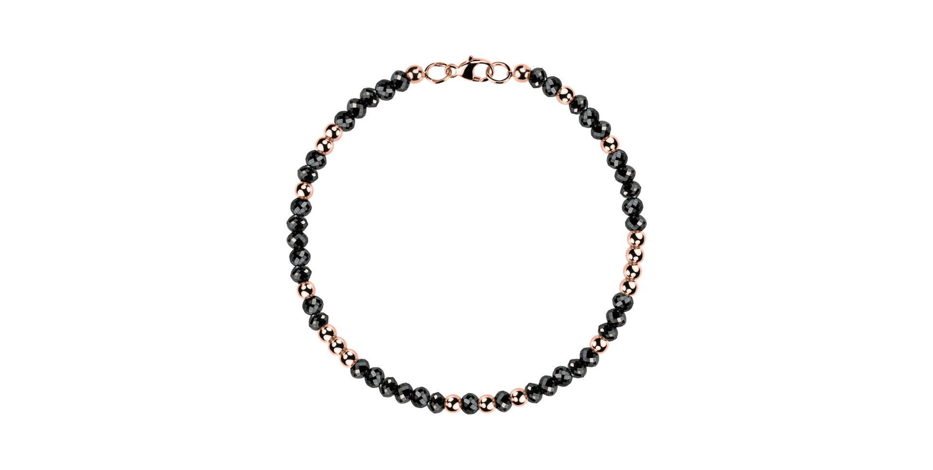 Náramok s čiernymi diamantmi Marbles Mood