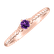 Prsteň s ametystom brazil Fancy Dream4