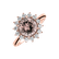 Prsteň s morganitom a diamantmi Stellar Sun4
