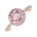 Prsteň s ruženínom a diamantmi Sparkly Bonbon4