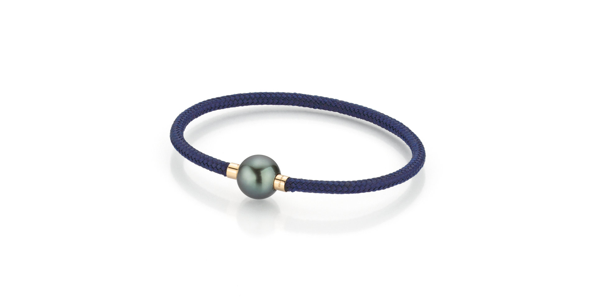 Náramok s morskou čiernou tahitskou perlou Midnight Blue