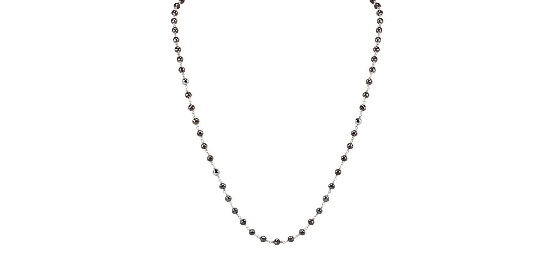 Náhrdelník s čiernymi diamantmi Darkness Sorrow