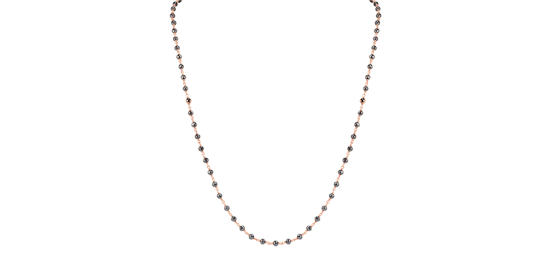 Náhrdelník s čiernymi diamantmi Darkness Sorrow