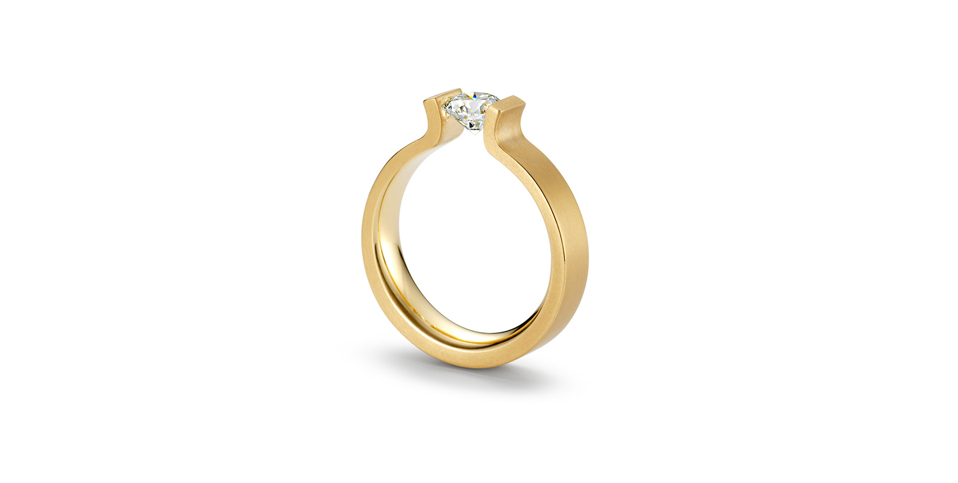 Prsteň s diamantom Spannring Openend C