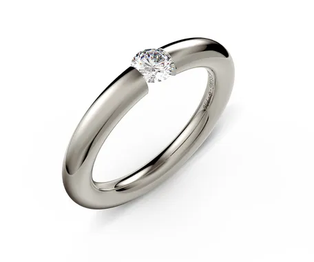 Prsteň s diamantom Spannring Round