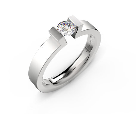 Prsteň s diamantom Spannring HighEnd C