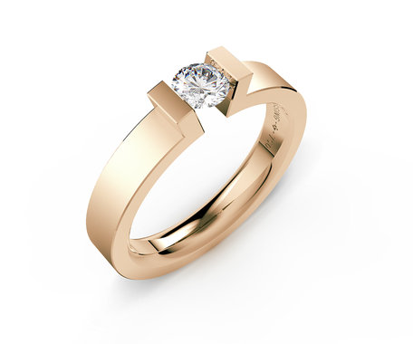 Prsteň s diamantom Spannring HighEnd C