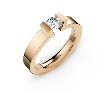 Prsteň s diamantom Spannring HighEnd C