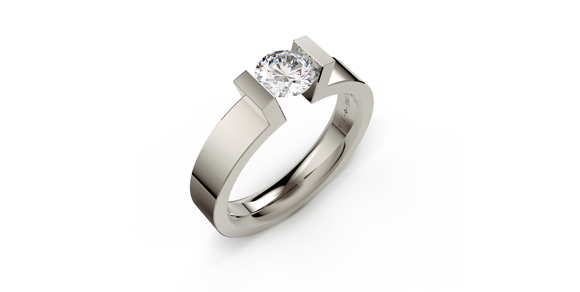 Prsteň s diamantom Spannring HighEnd C