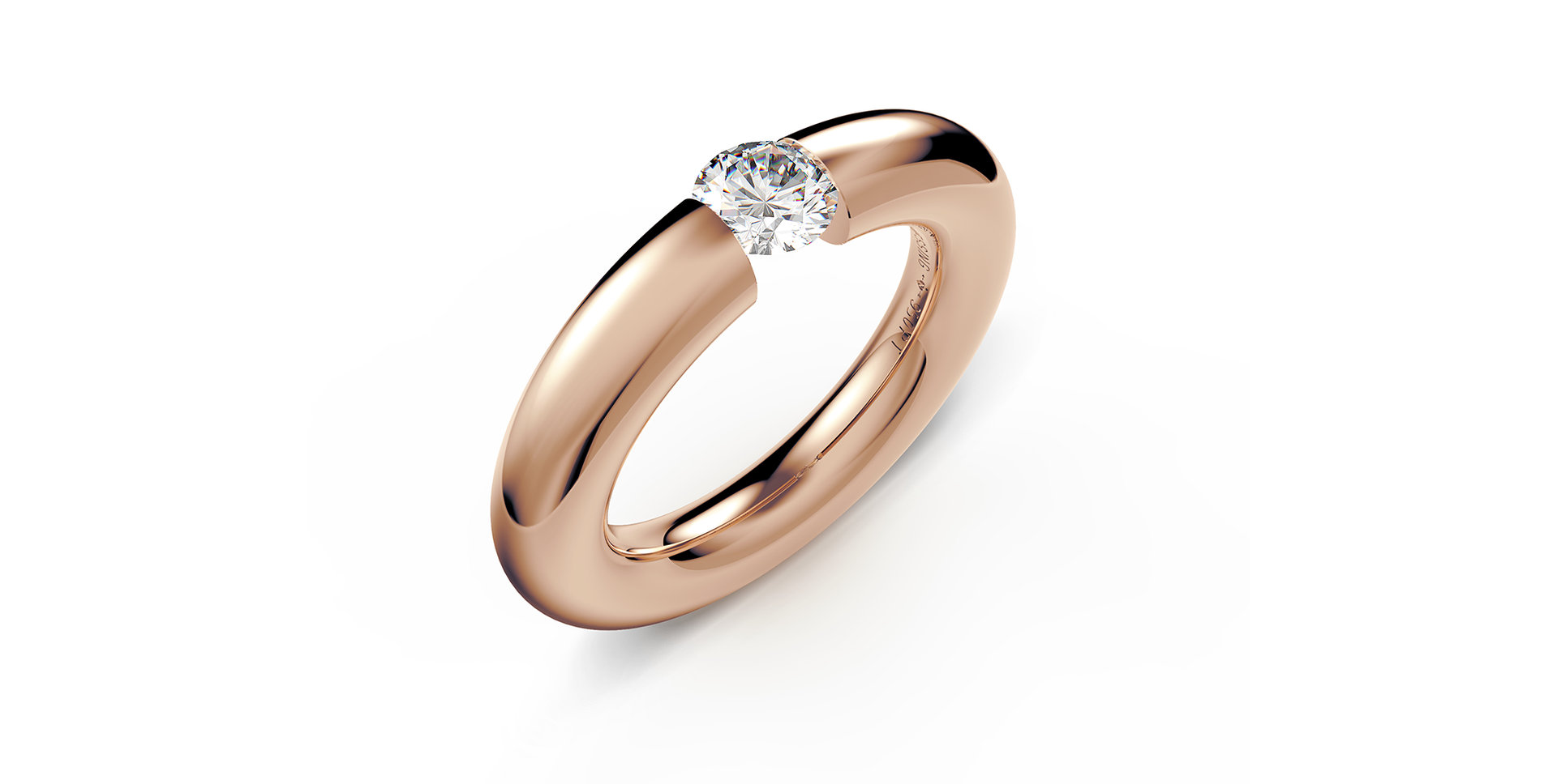 Prsteň s diamantom Spannring