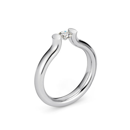 Prsteň s diamantom Spannring Heaven