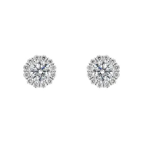 Náušnice s diamantmi Bloom Spark