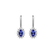 Náušnice s tanzanitom a diamantmi Princess Sparkle5