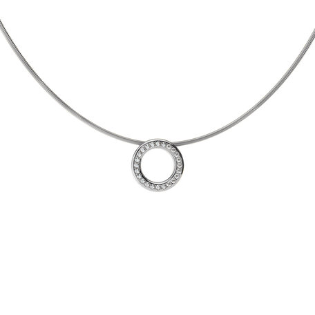 Prívesok platina s diamantmi Satellite Orbit Pendant