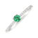 Prsteň s diamantmi a smaragdom Gem Simplicity5