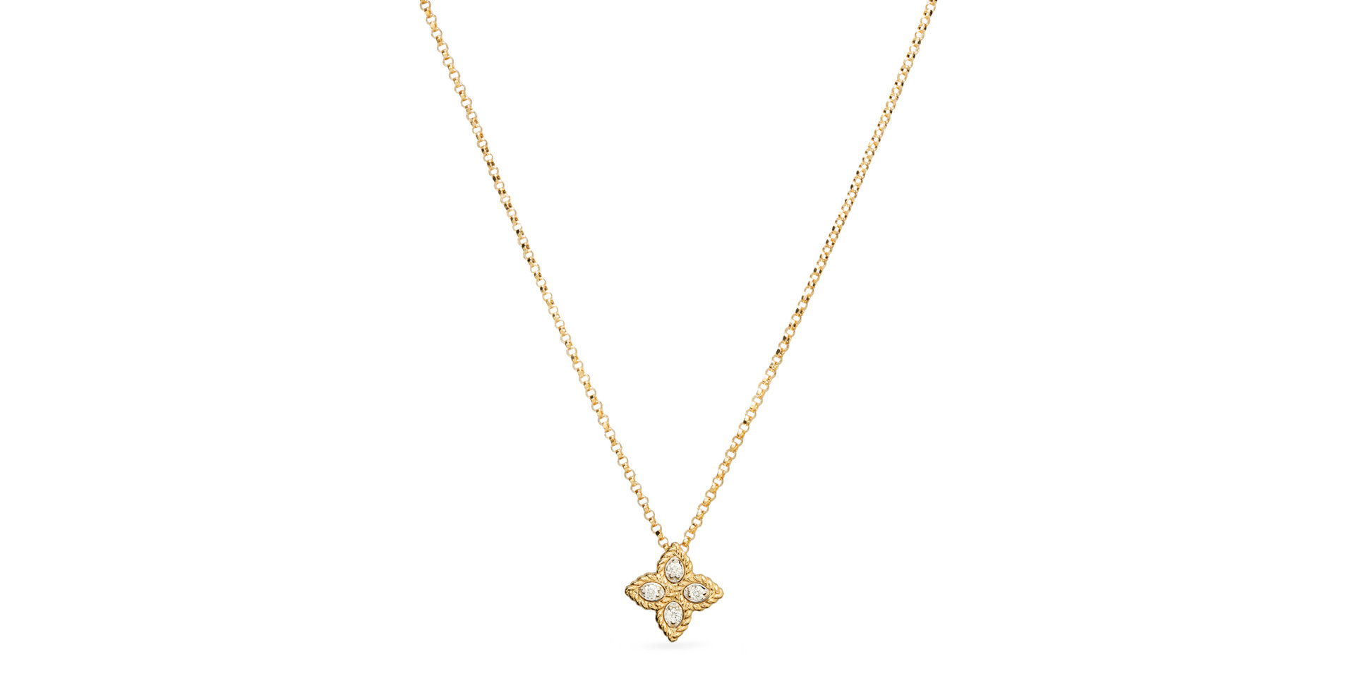 Náhrdelník s diamantmi Princess Flower