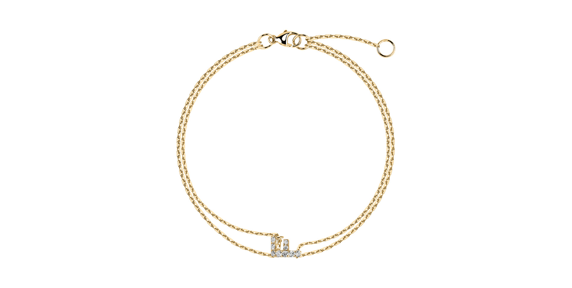 Náramok s diamantmi Magic Letter