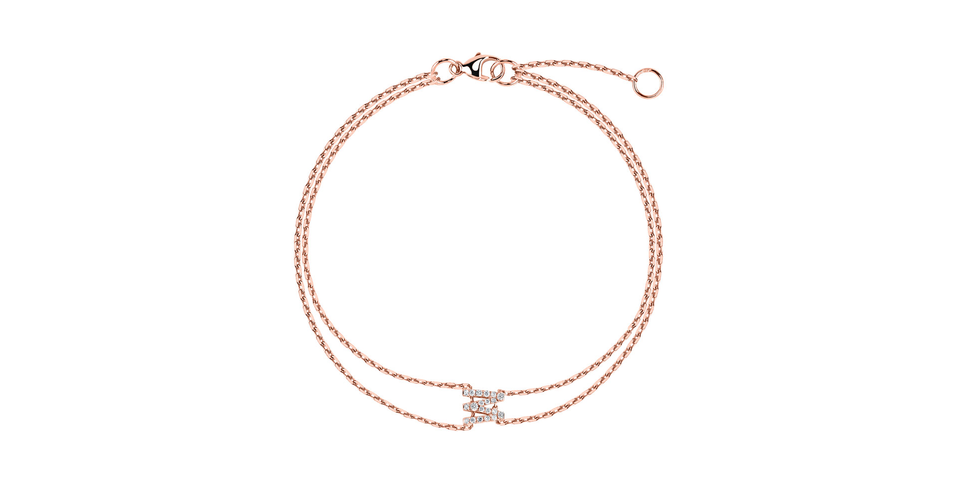 Náramok s diamantmi Magic Letter