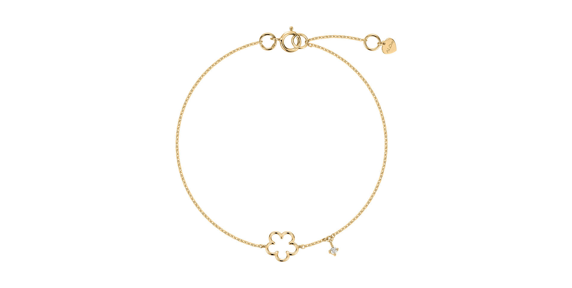 Náramok s diamantom Glossy Daisy