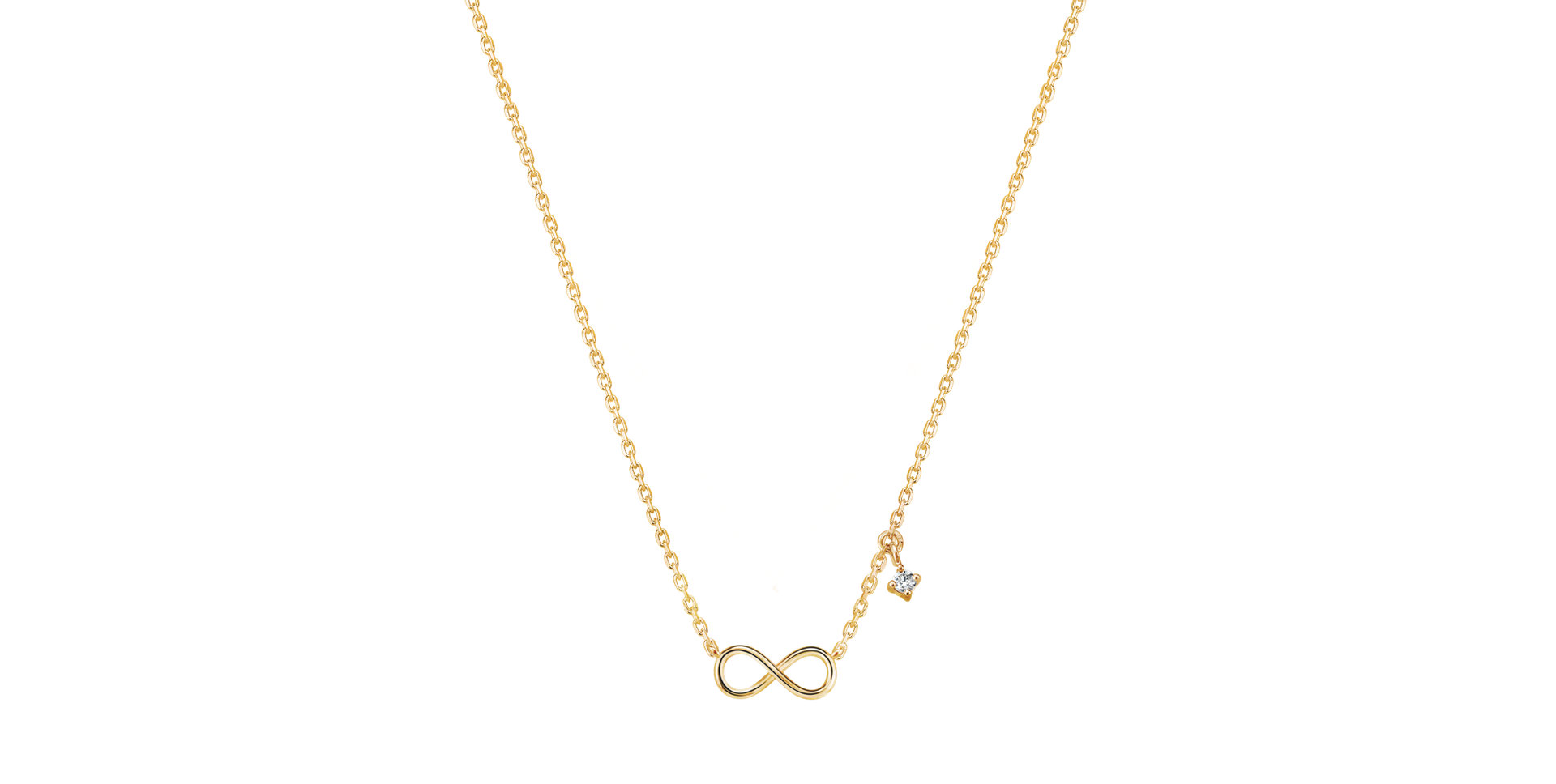 Náhrdelník s diamantom The Endless