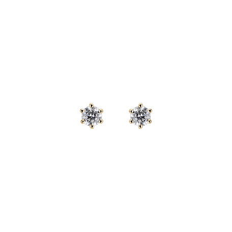 Náušnice s diamantom Essential Sparks