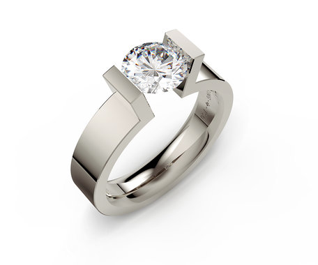 Prsteň s diamantom Spannring HighEnd C